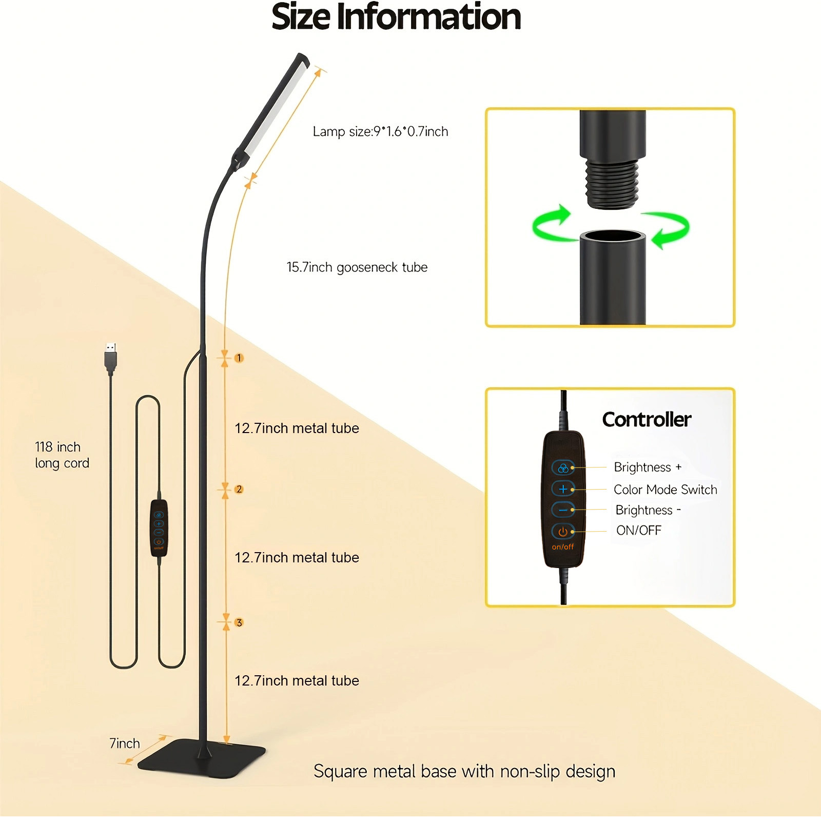 Lampa podłogowa LED z 120 diod – Office Tech Flexible recenzja i cena